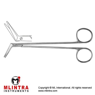 DeBakey Vascular Scissor Angled 60° Stainless Steel, 16 cm - 6 1/4"